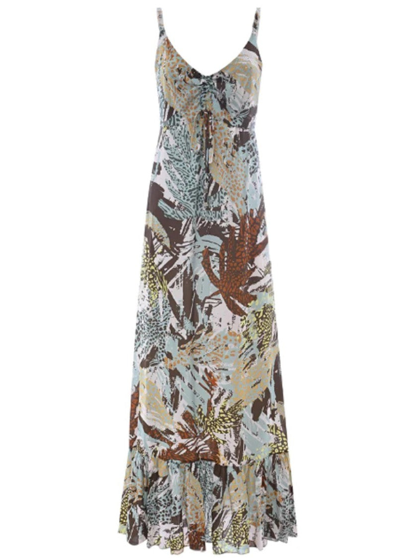 Kocca Viscose Pleated Bottom Dress