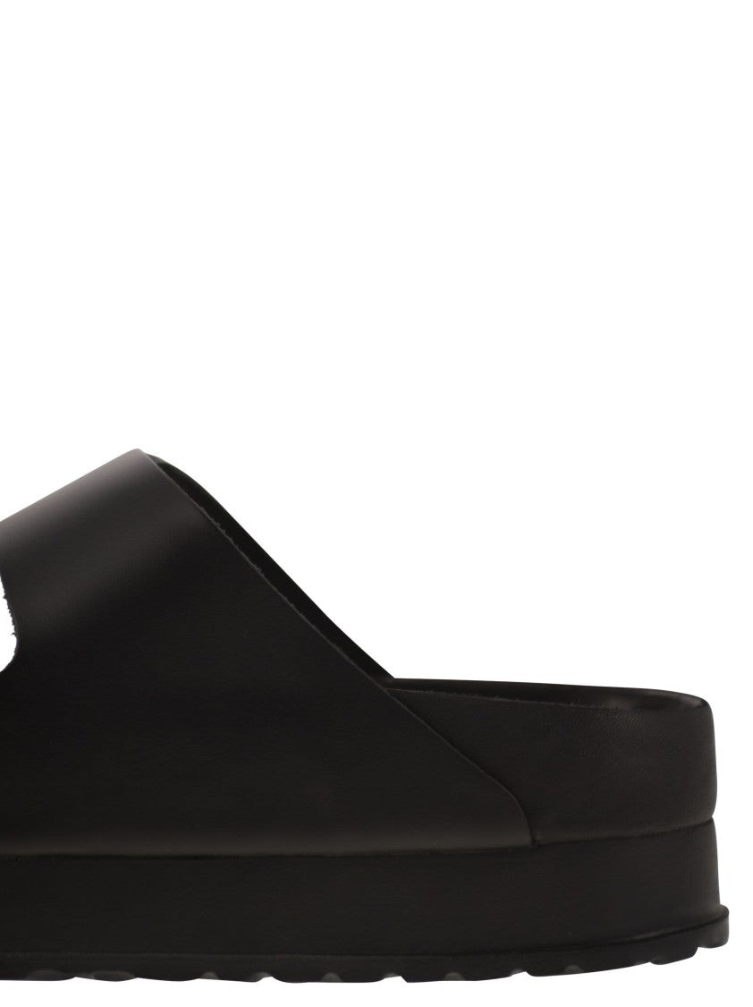 Birkenstock Arizona Platform - Slipper With Leather Buckles