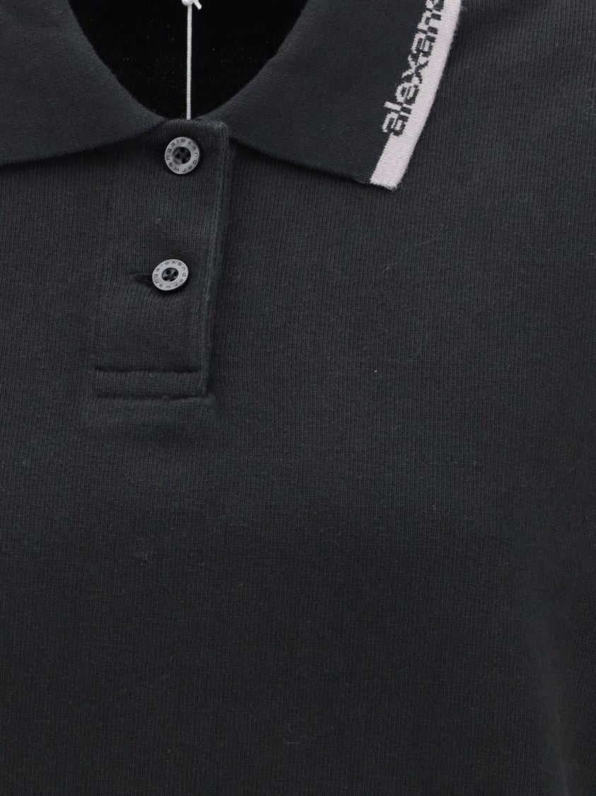 Alexander Wang Short-Sleeved Polo Shirt With Classic Collar