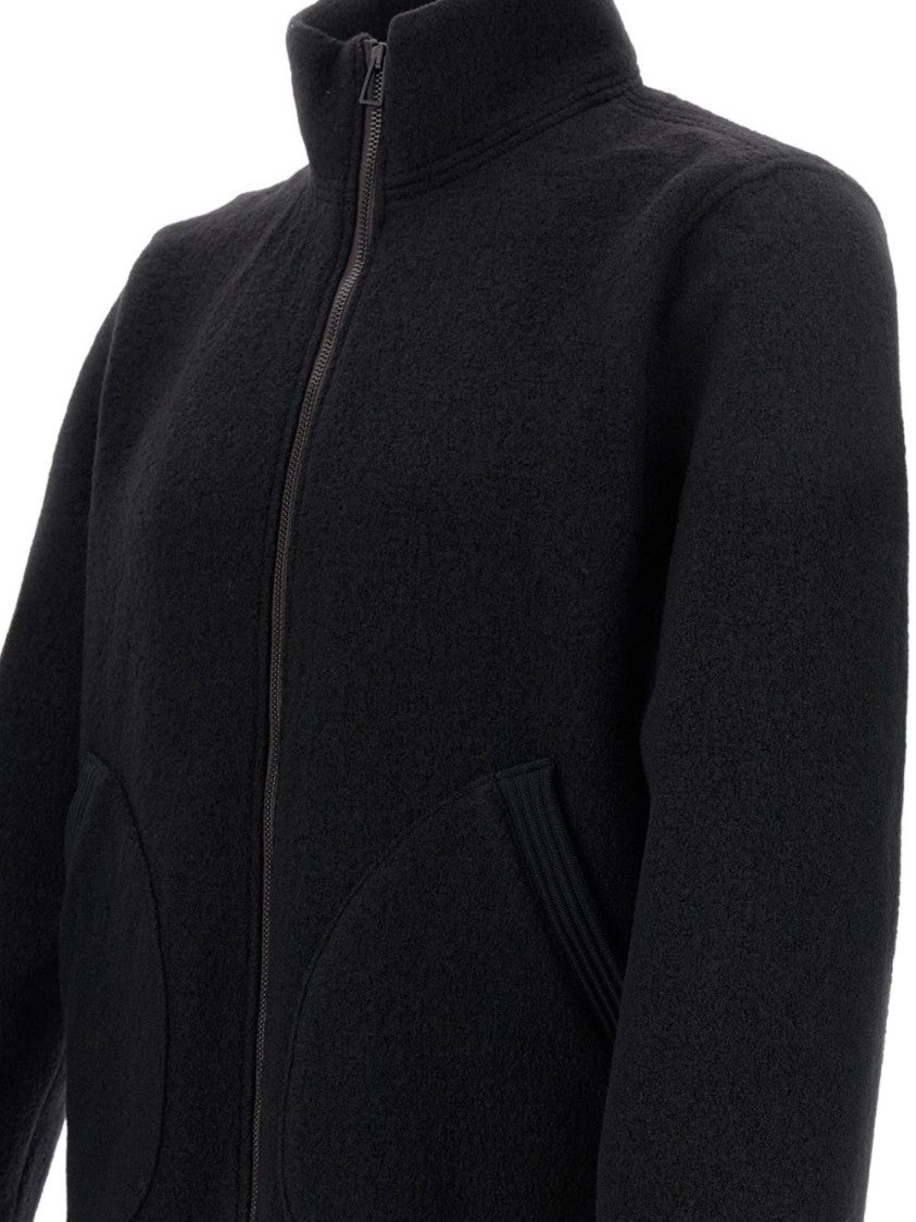 Paul Smith Minimalist Black Jacket With High Collar