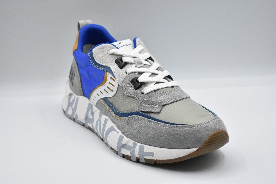 Voile Blanche Grey Bluette Low-Top Lace-Up Sneakers