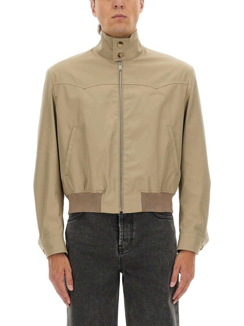 Alexander Mcqueen Harrington Cropped Jacket