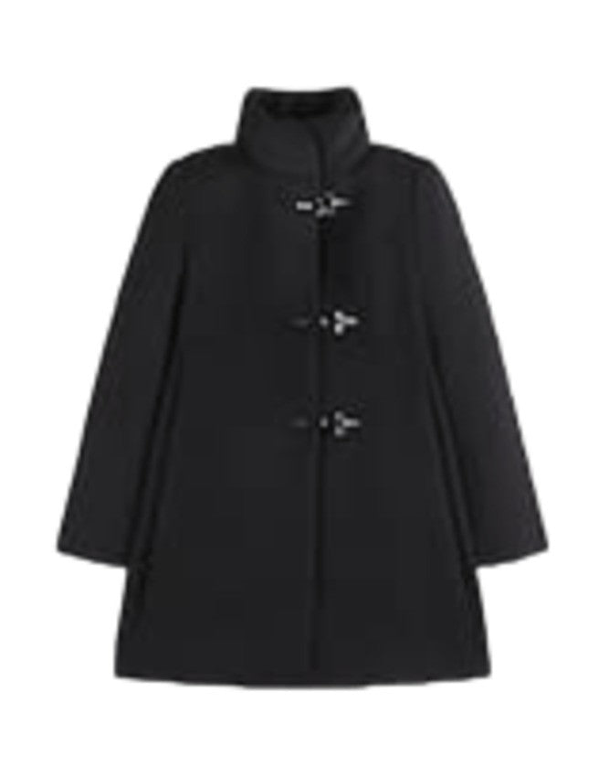 Fay Empire Line Black Coat