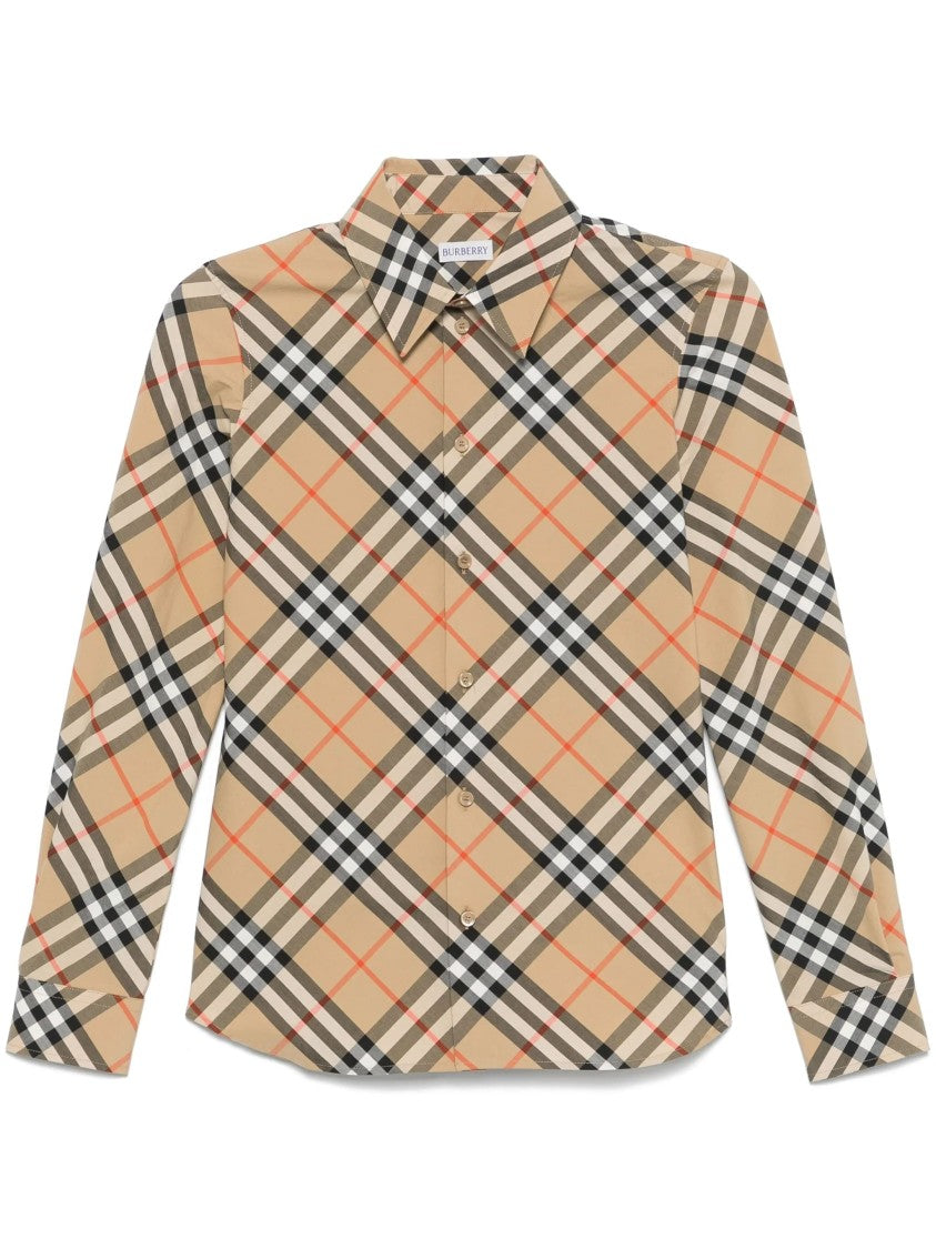 Burberry Beige Vintage Check Organic Cotton Shirt