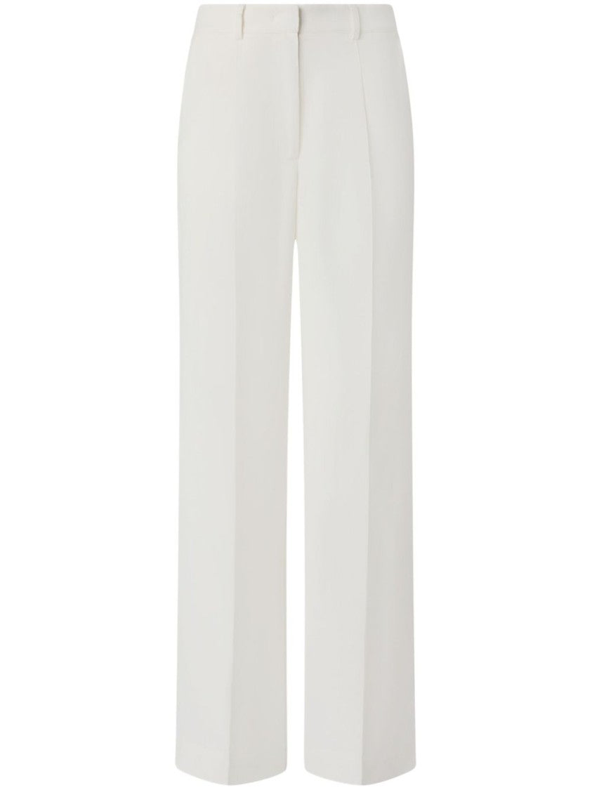 Pinko Straight-Leg Linen Trousers With Concealed Fastening