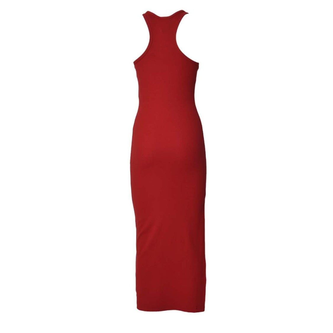 Courrèges 90's Red Cotton Scuba Long Dress