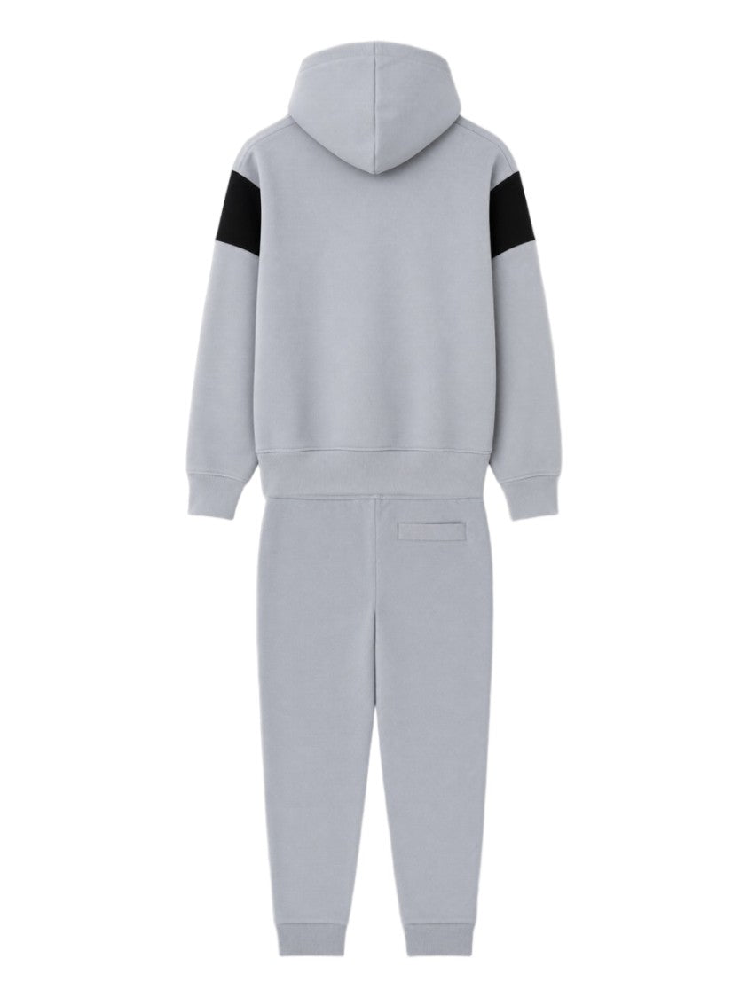Boss Zip-Up Tracksuit Hooded Cotton-Blend Suit