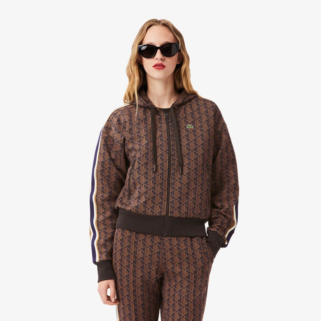 Lacoste Jacquard Monogram Hoodie