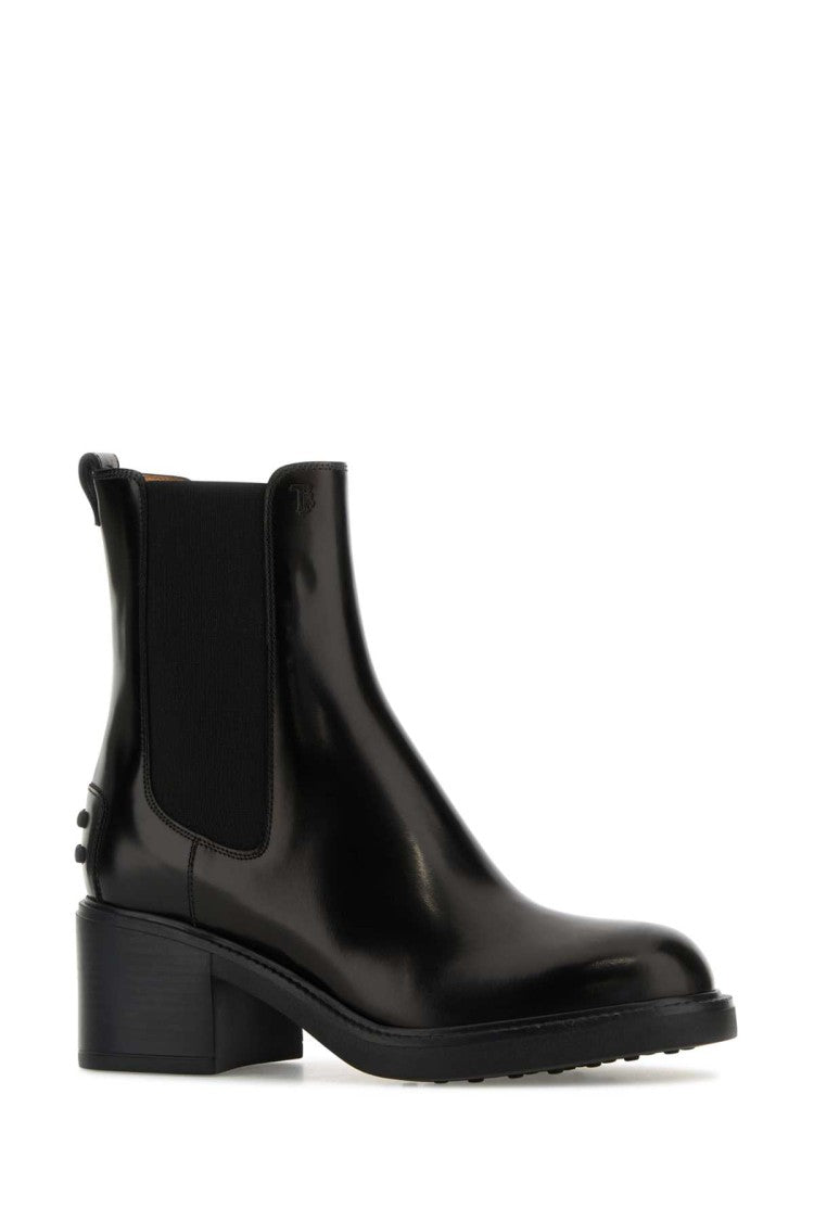 Tod's Black Leather Ankle Boots