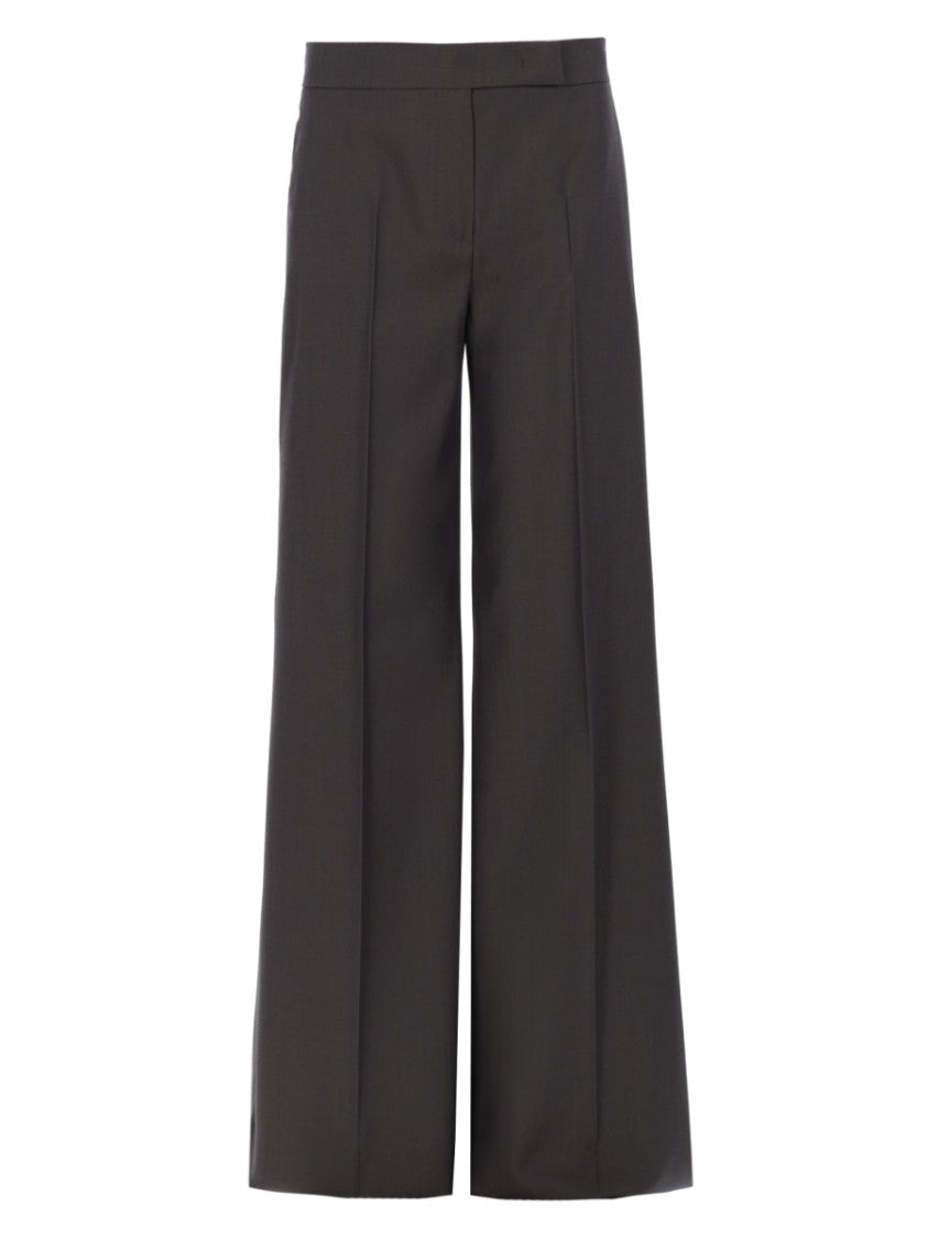 Max Mara Tailored Wide-Leg Virgin Wool Formal Pants