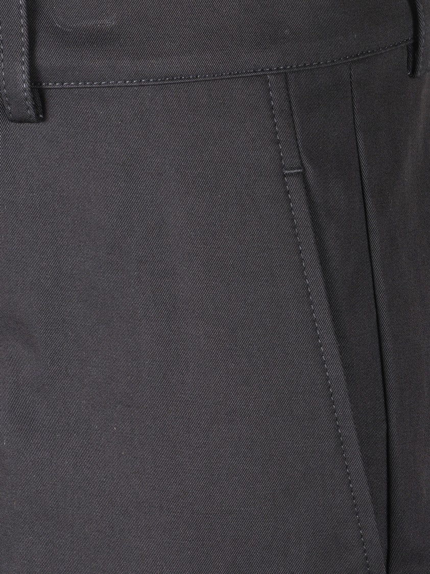 Burberry Tailored Black Trousers With Classic Straight Leg And Subtle Sheen