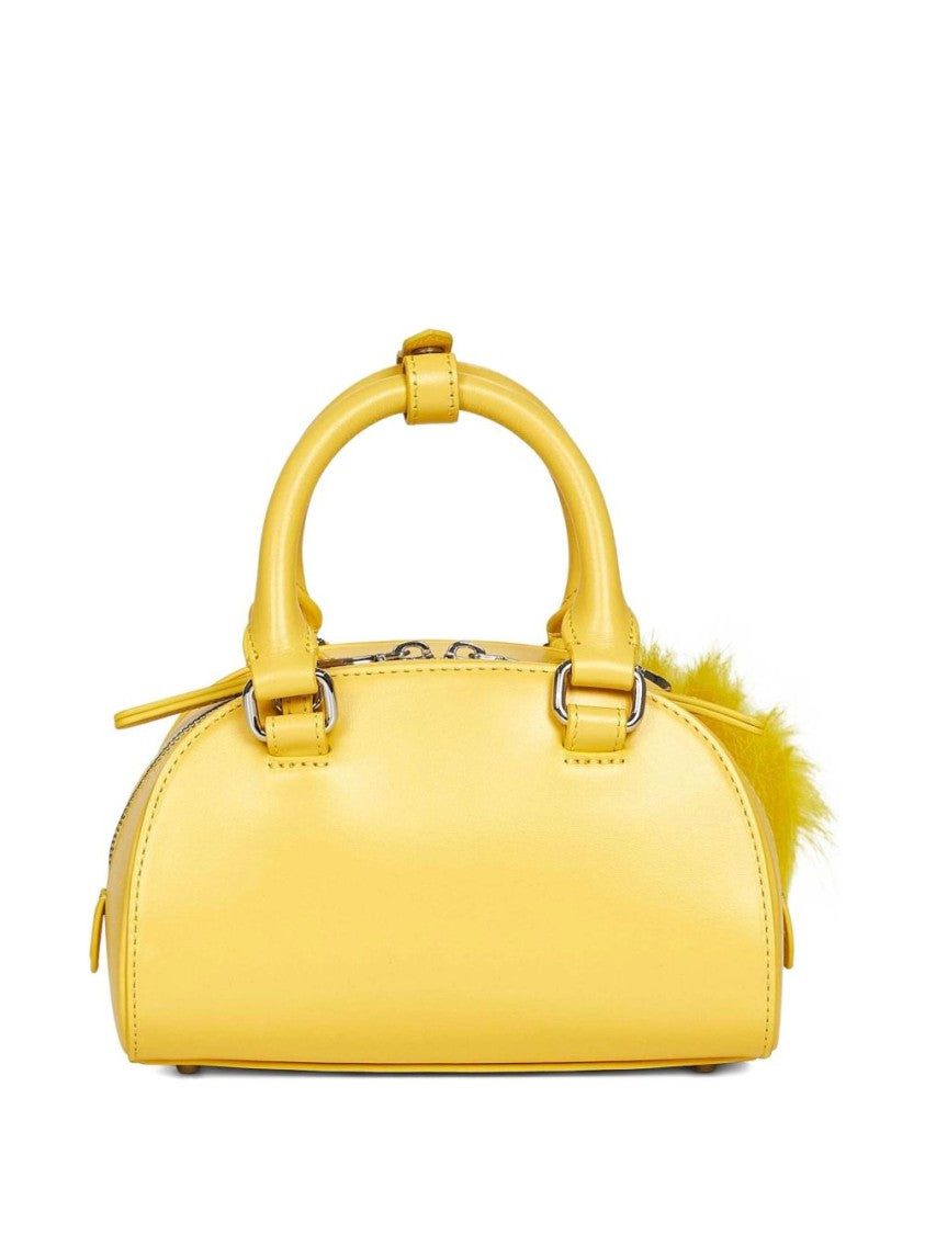 Diesel Rounded Rectangular Yellow Shoulder Bag