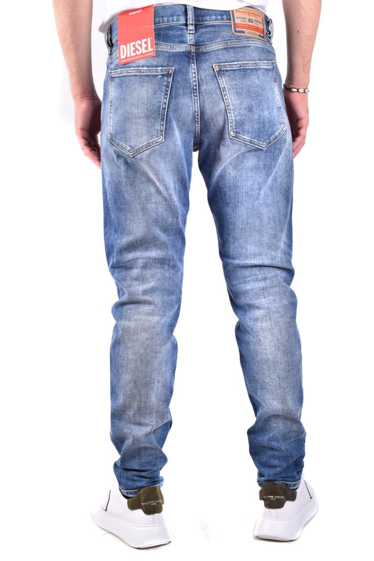Diesel Distressed Slim Fit Denim Five-Pocket Jeans