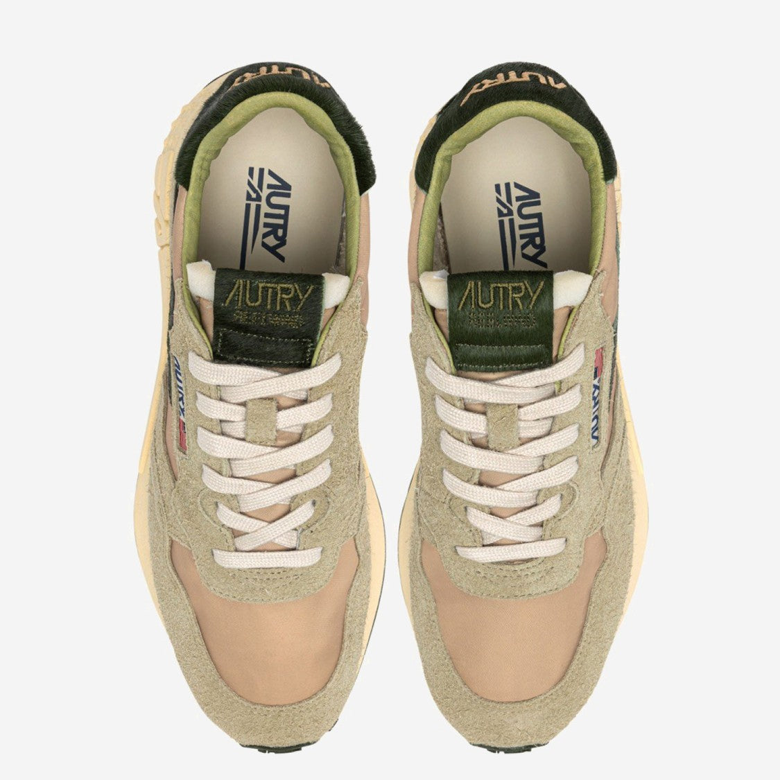 Autry Reelwind Low Nylon And Suede Sneakers