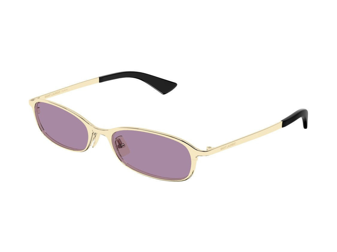 Saint Laurent Sl 934 Mia Polished Gold Purple Lens Sunglasses