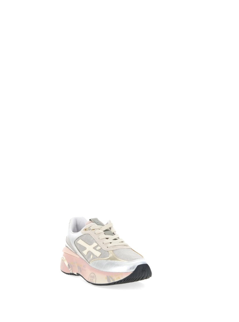 Premiata Silver Technical Fabric Sneakers