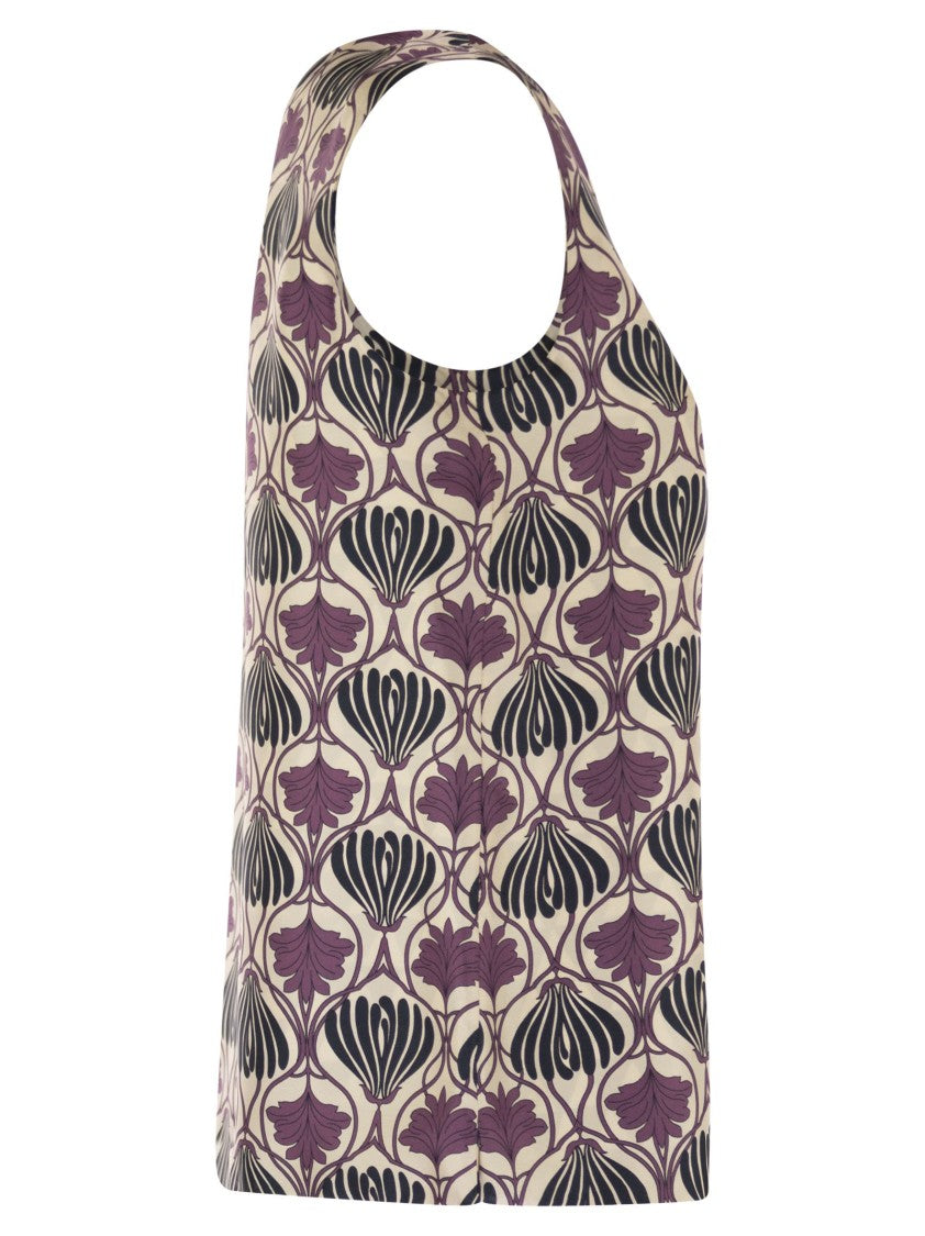 Max Mara Timetop - Reversible Printed Silk Top
