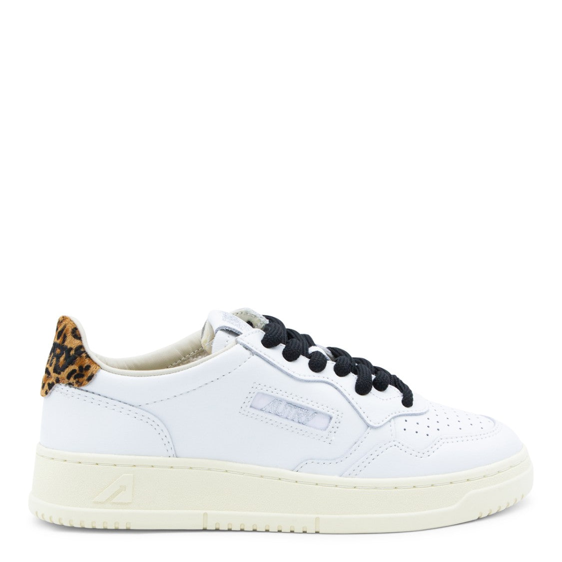Autry Leopard Detail Low-Top Sneakers