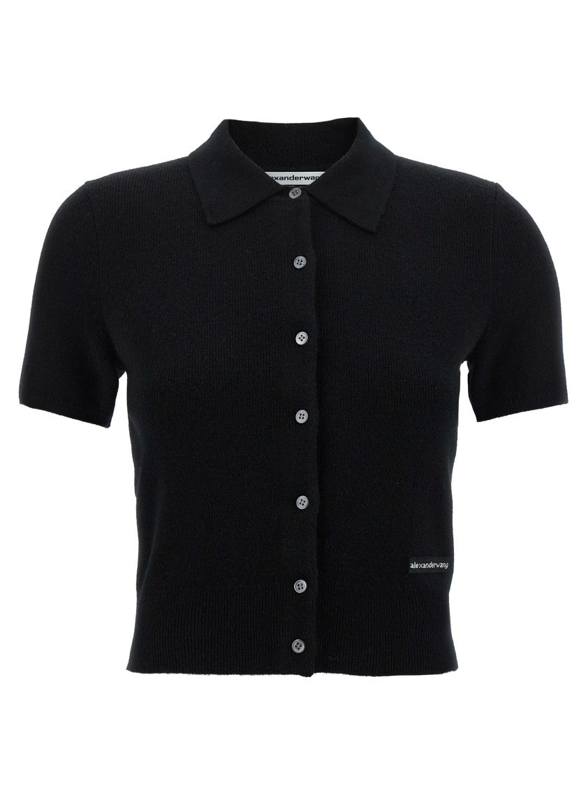 T By Alexander Wang Cropped Wool Cardigan