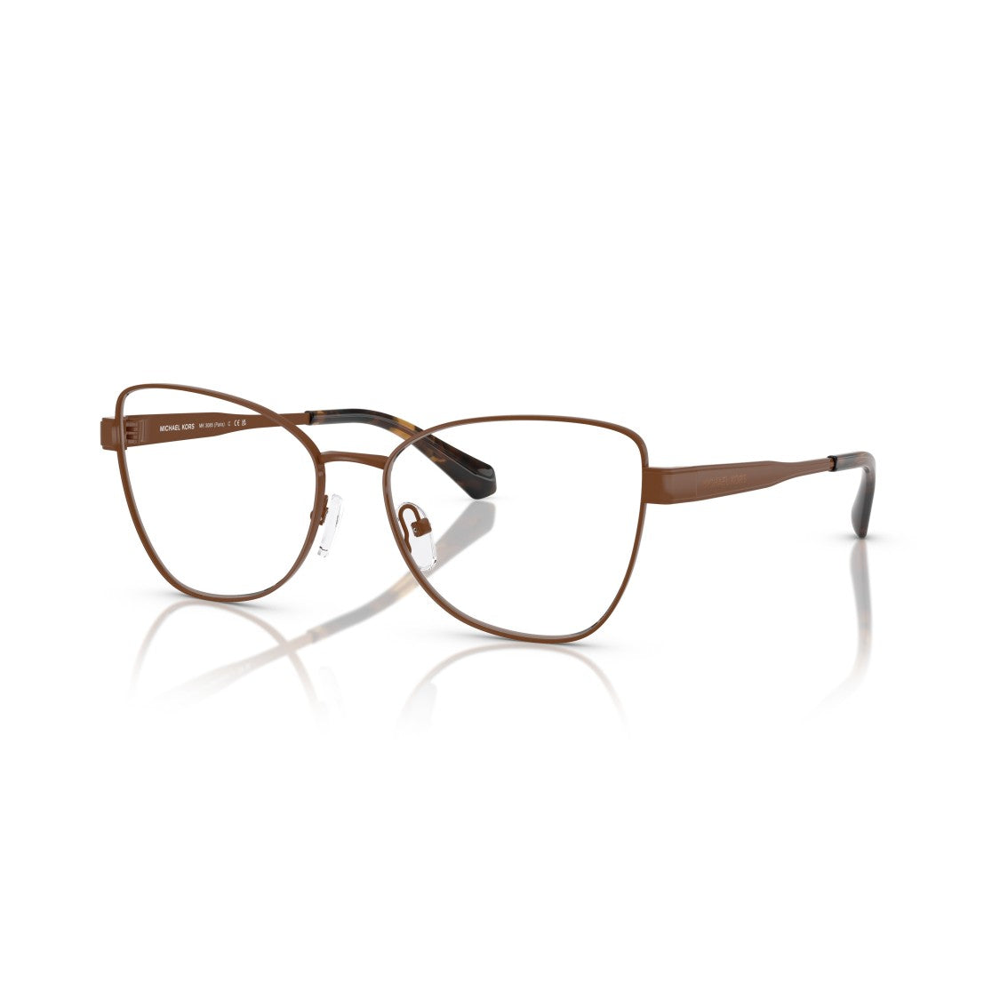 Michael Kors 0Mk3085 Sleek Tortoiseshell-Patterned Metal Frame Eyeglasses