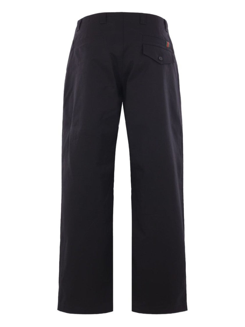 Gucci Straight-Leg Trousers With Minimalist Design And Functional Pocket