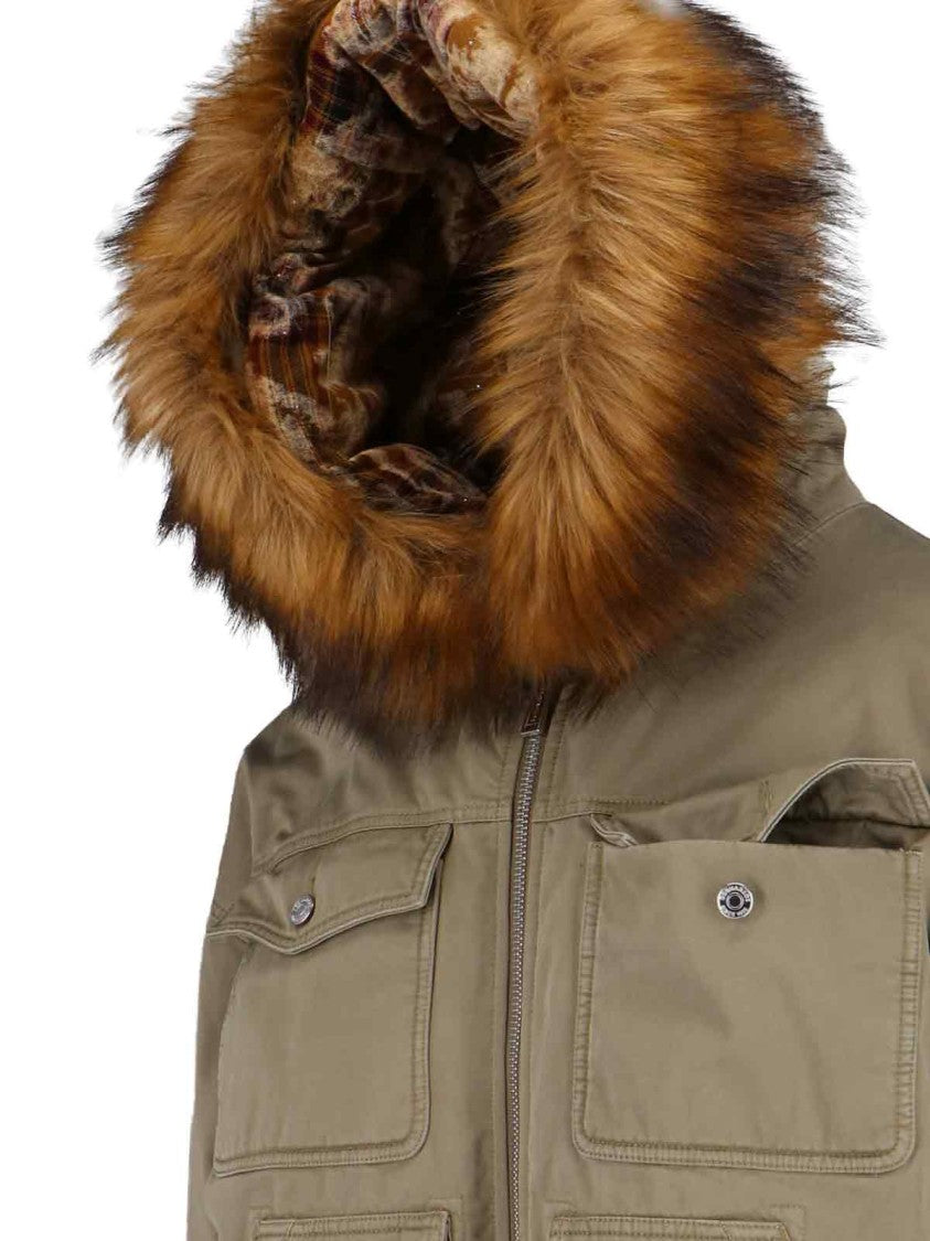 Dsquared2 "Winter Party" Jacket In Gray Cotton