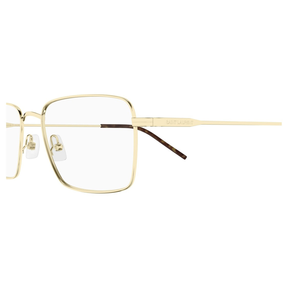 Saint Laurent Sl 844 Rectangular Gold-Toned Metal Frame Eyeglasses