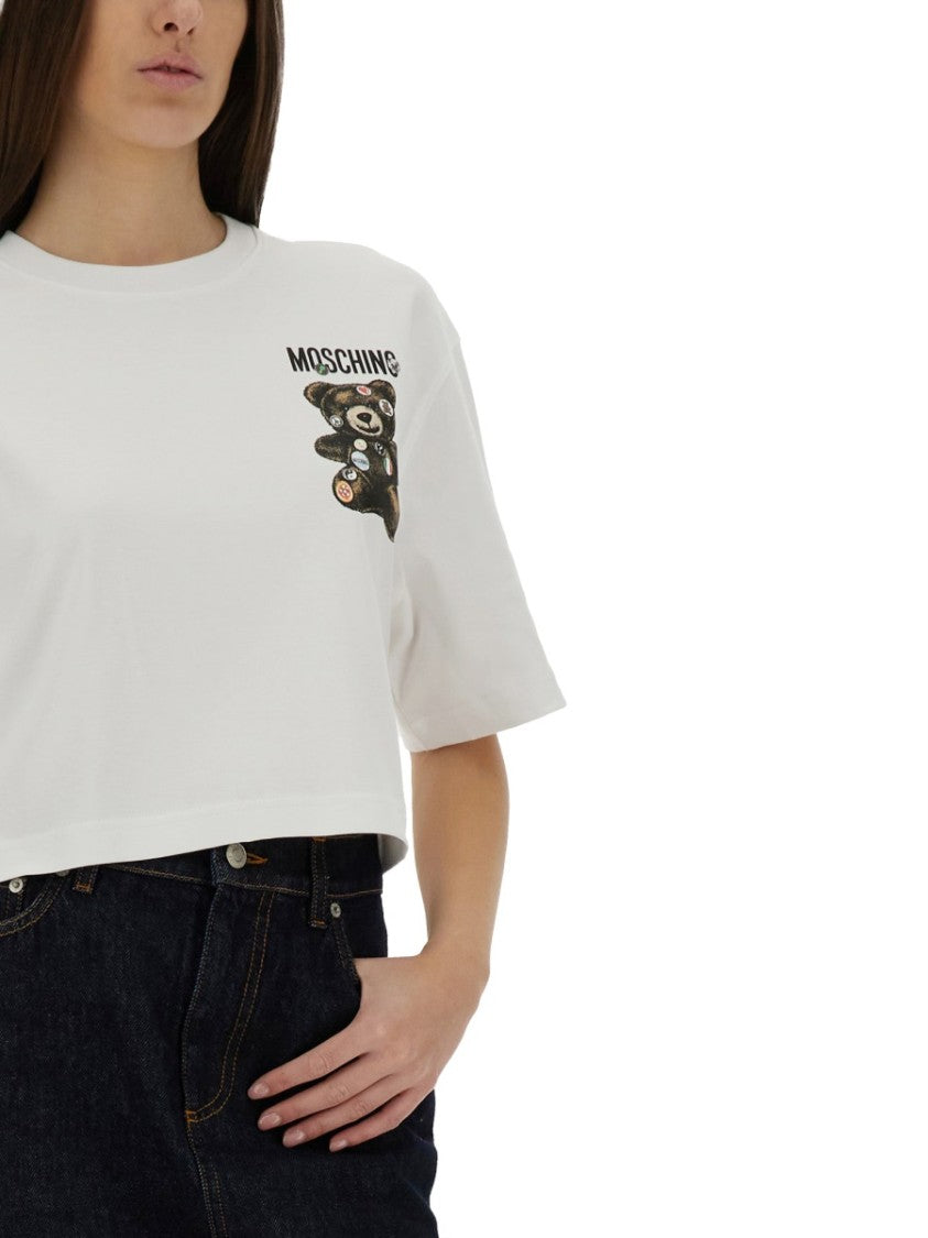 Moschino "Teddy Bear" Cropped T-Shirt
