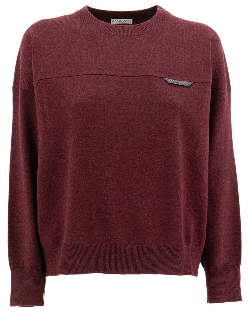 Brunello Cucinelli Lightweight Cashmere Sweater With Relaxed Fit