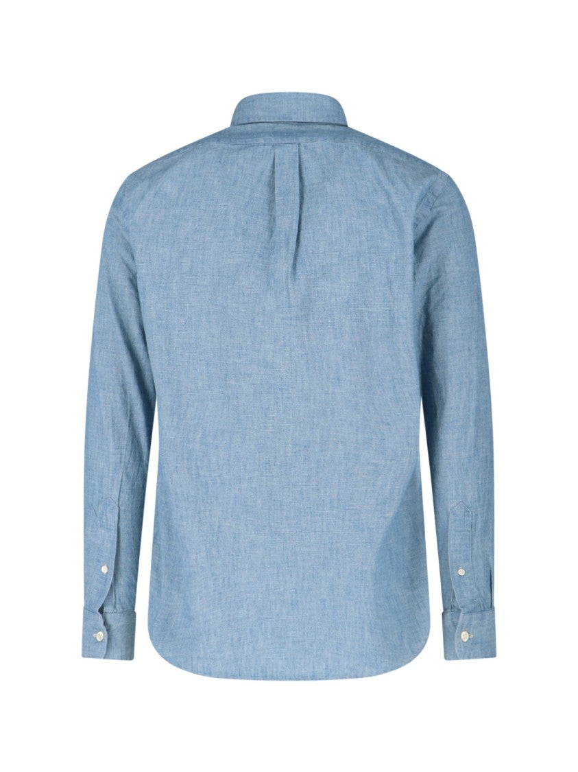 Polo Ralph Lauren Light Blue Chambray Button-Down Shirt