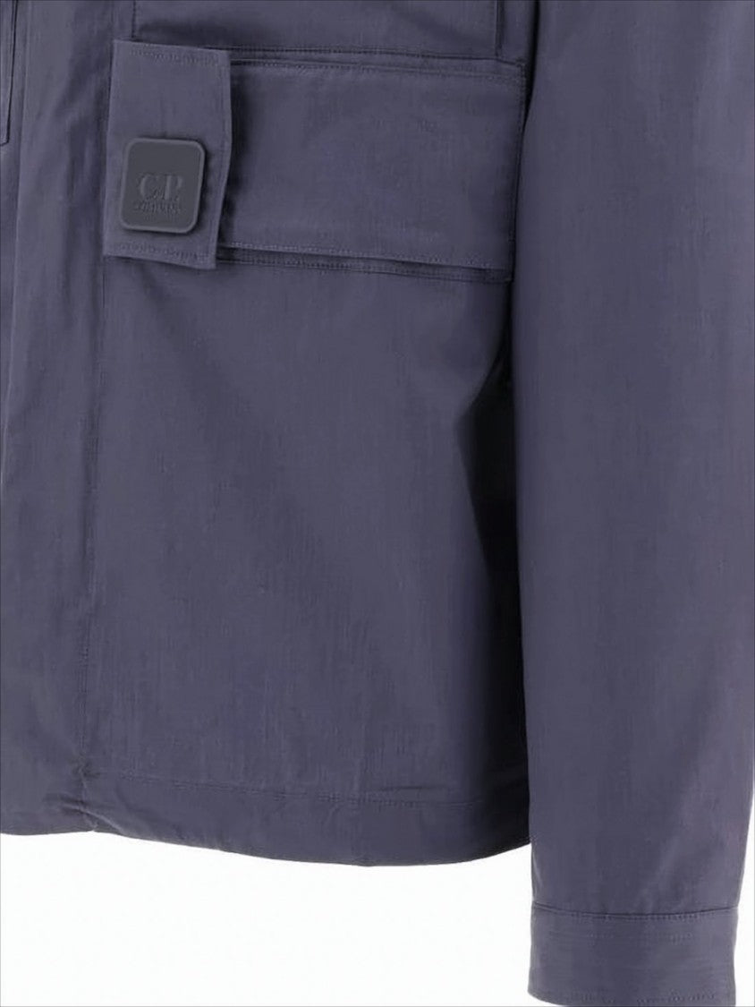 C.P. Company Boxy Silhouette Utility Jacket With Classic Collar And Vented Yoke