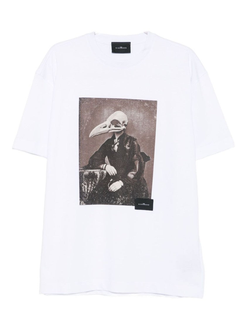 John Richmond Artistic Print White John Richmond T-Shirt