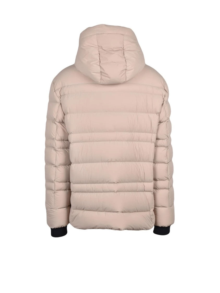 Peuterey Beige Praxi Contrast Cuffs Down Polyamide Jacket
