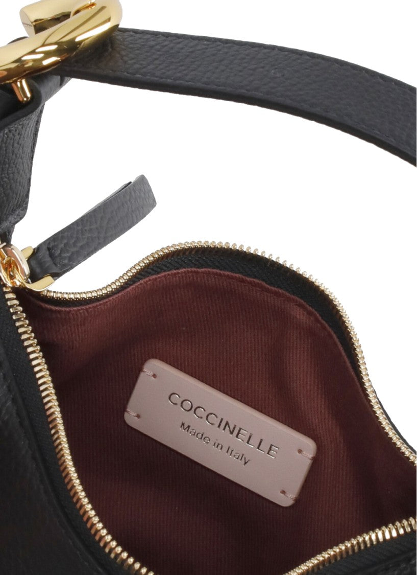 Coccinelle Black  "Fernanda " Leather Hand Bag