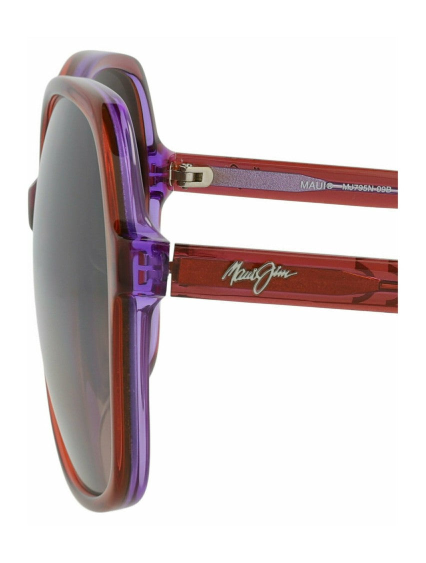 Maui Jim Round-Frame Acetate Sunglasses