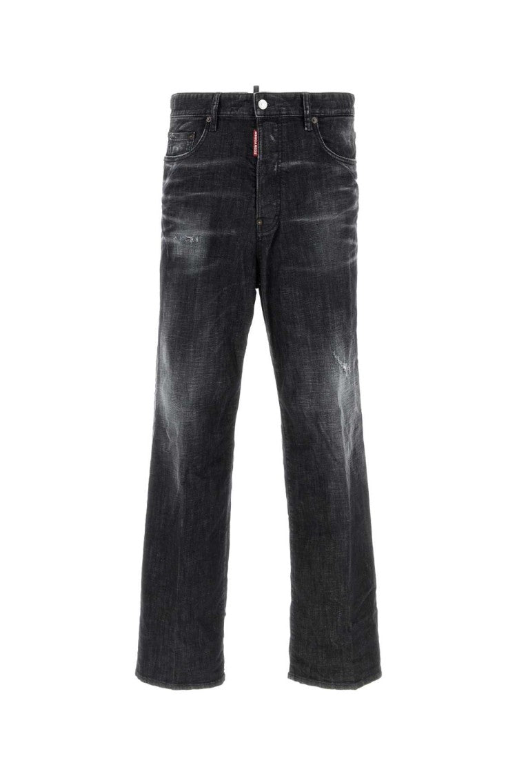 Dsquared2 Black Stretch Denim Loose Jeans
