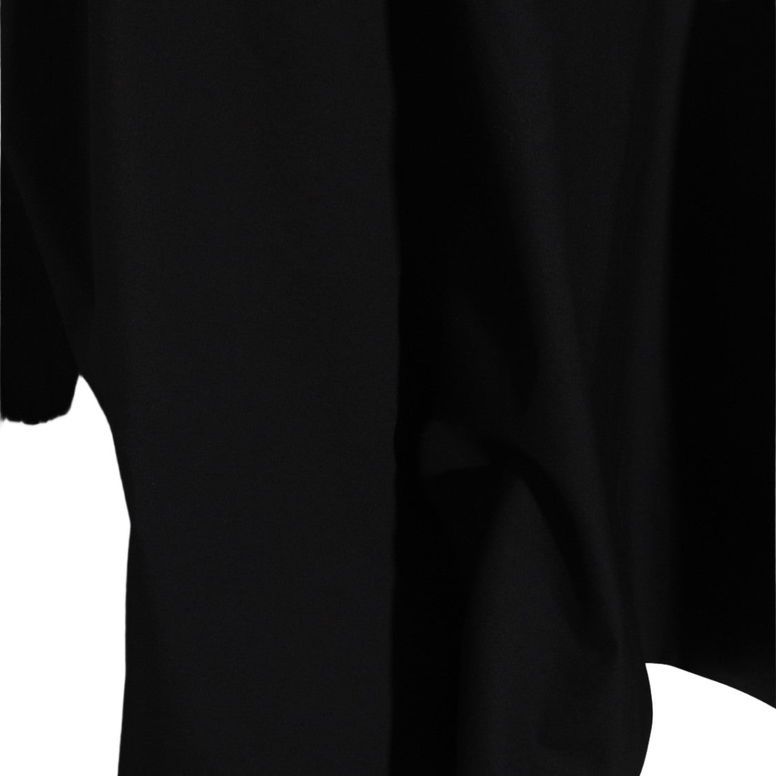 Moschino High-Low Black Skirt With Flared Silhouette