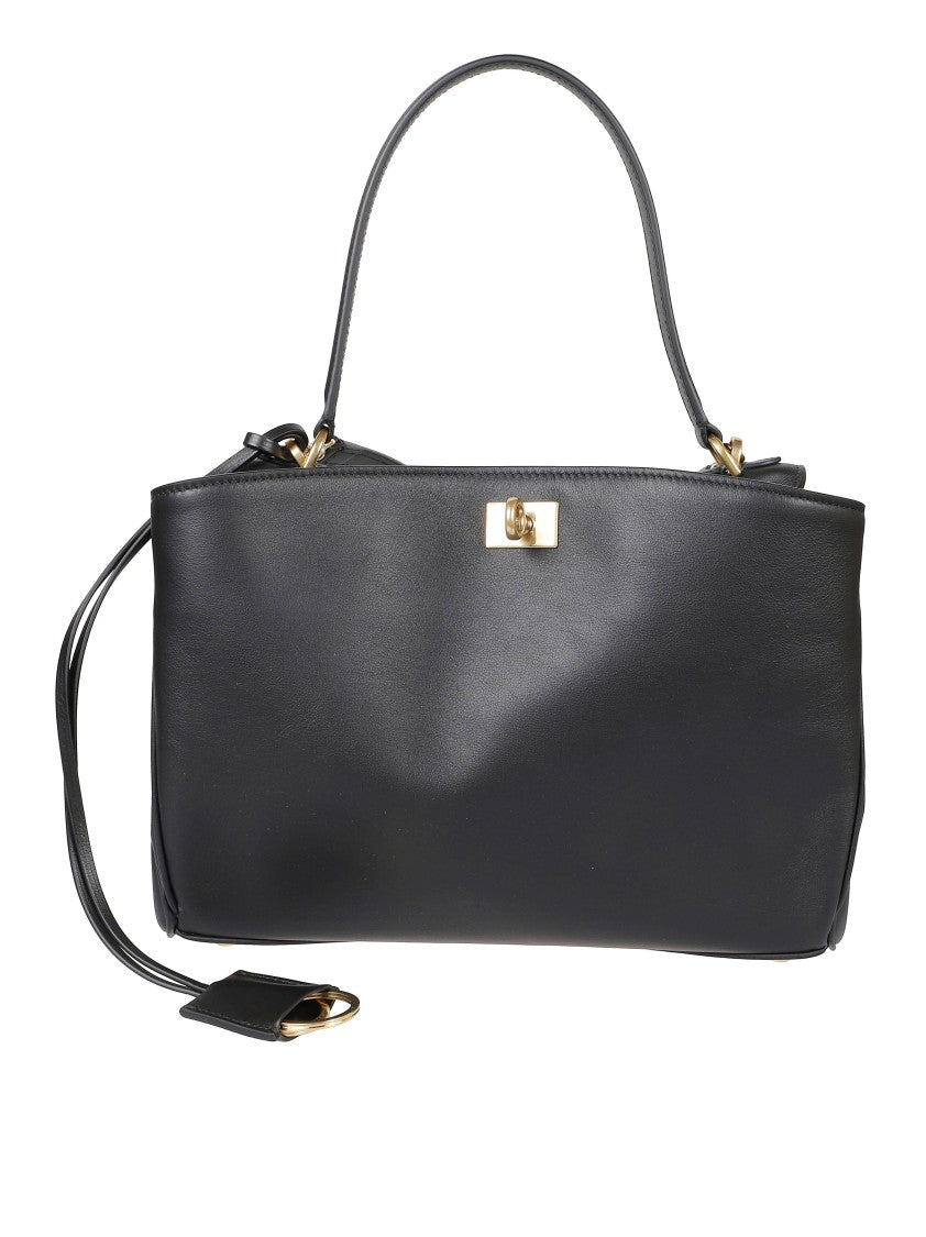 Balenciaga Structured Leather Shoulder Bag