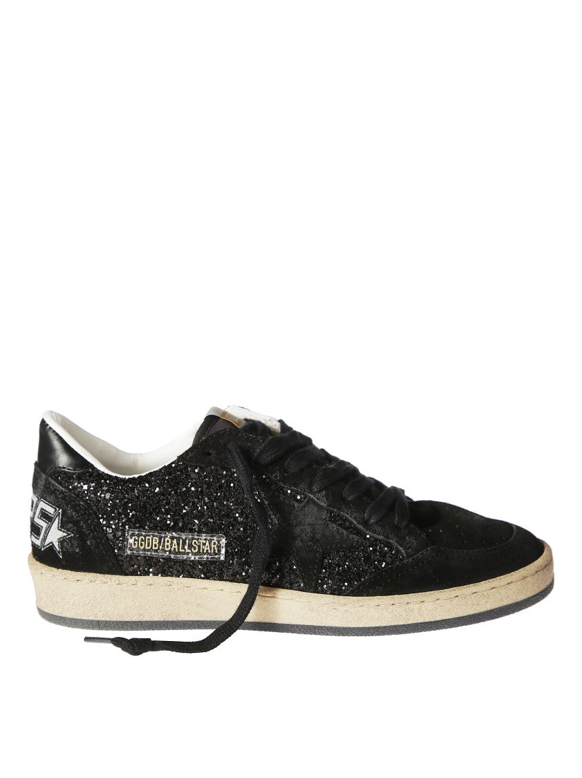 Golden Goose Ballstar Glitter Upper Nylon Sneakers