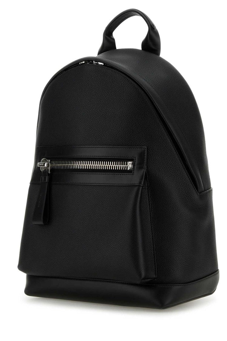 Tom Ford Black Leather Backpack