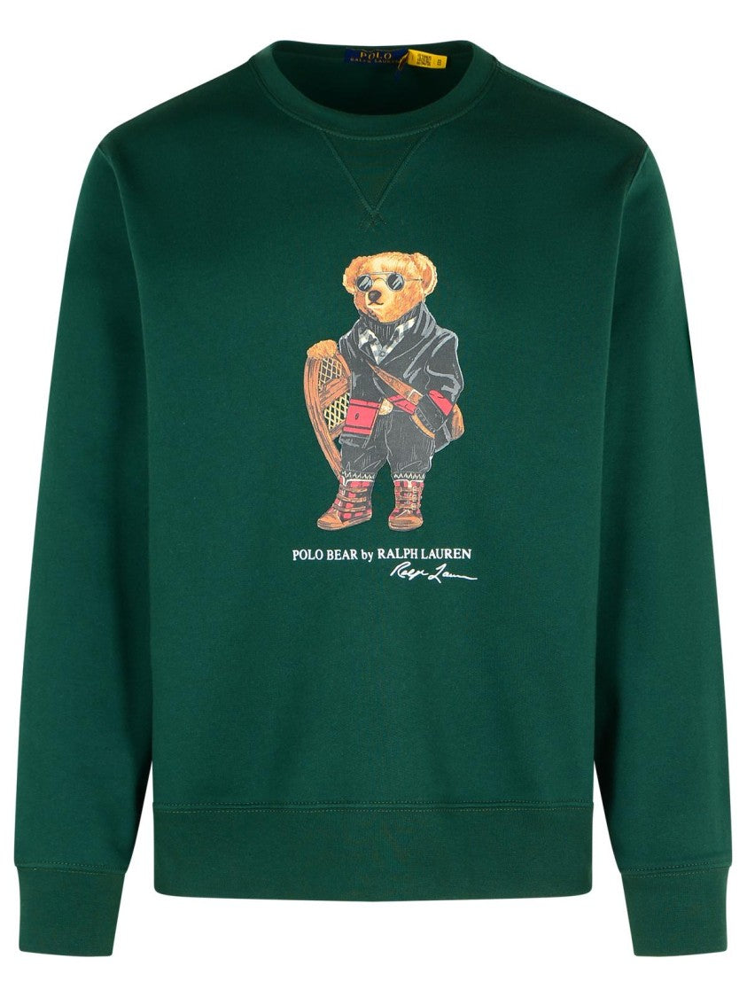 Polo Ralph Lauren 'Polo Bear' Green Cotton Blend Sweatshirt