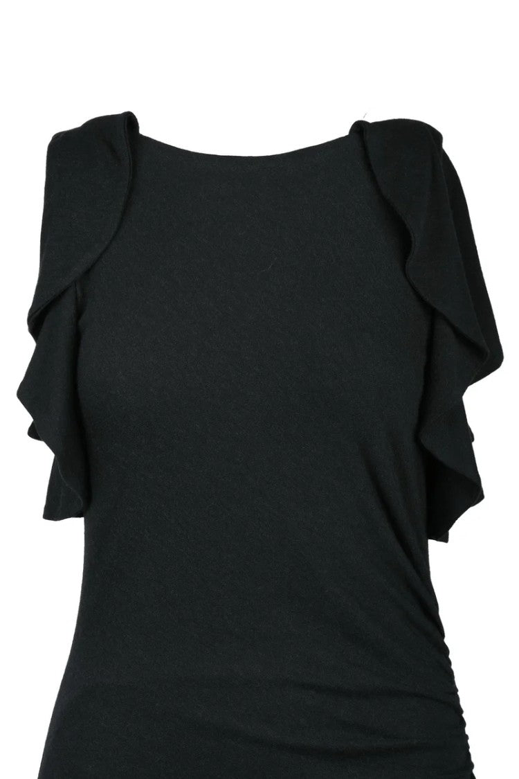 Iro Long Knit Dress - Black