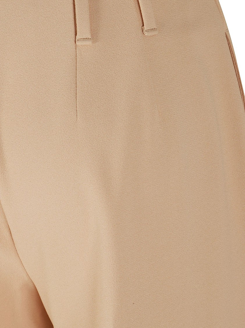 Ermanno Scervino Fluid Palazzo Trousers With Pressed Center Pleat
