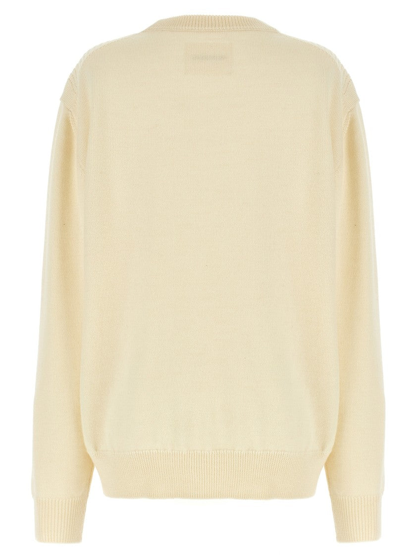 Jil Sander Textured Wool Knit Sweater With Relaxed Silhouette