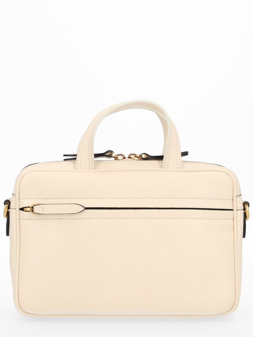Valentino Garavani Cream Viva Superstar V-Logo Bag