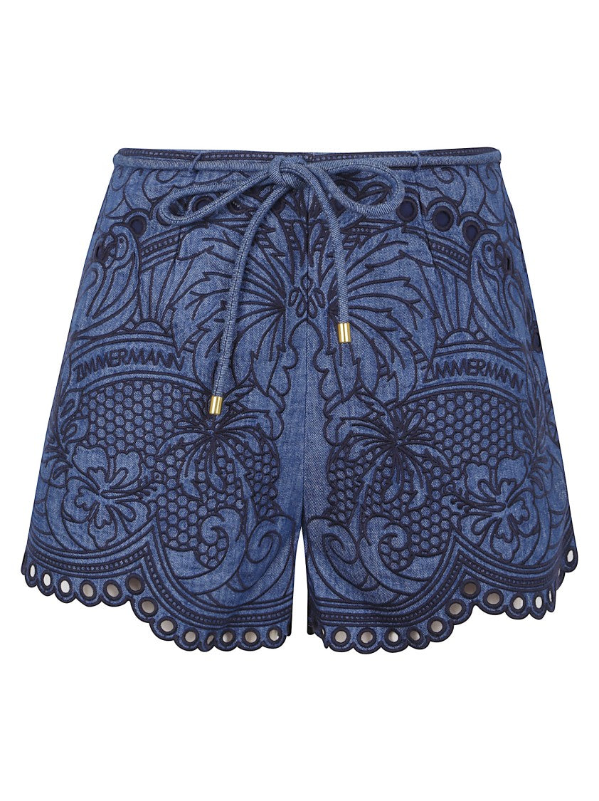 Zimmermann Bermudas With Delicate Floral Pattern