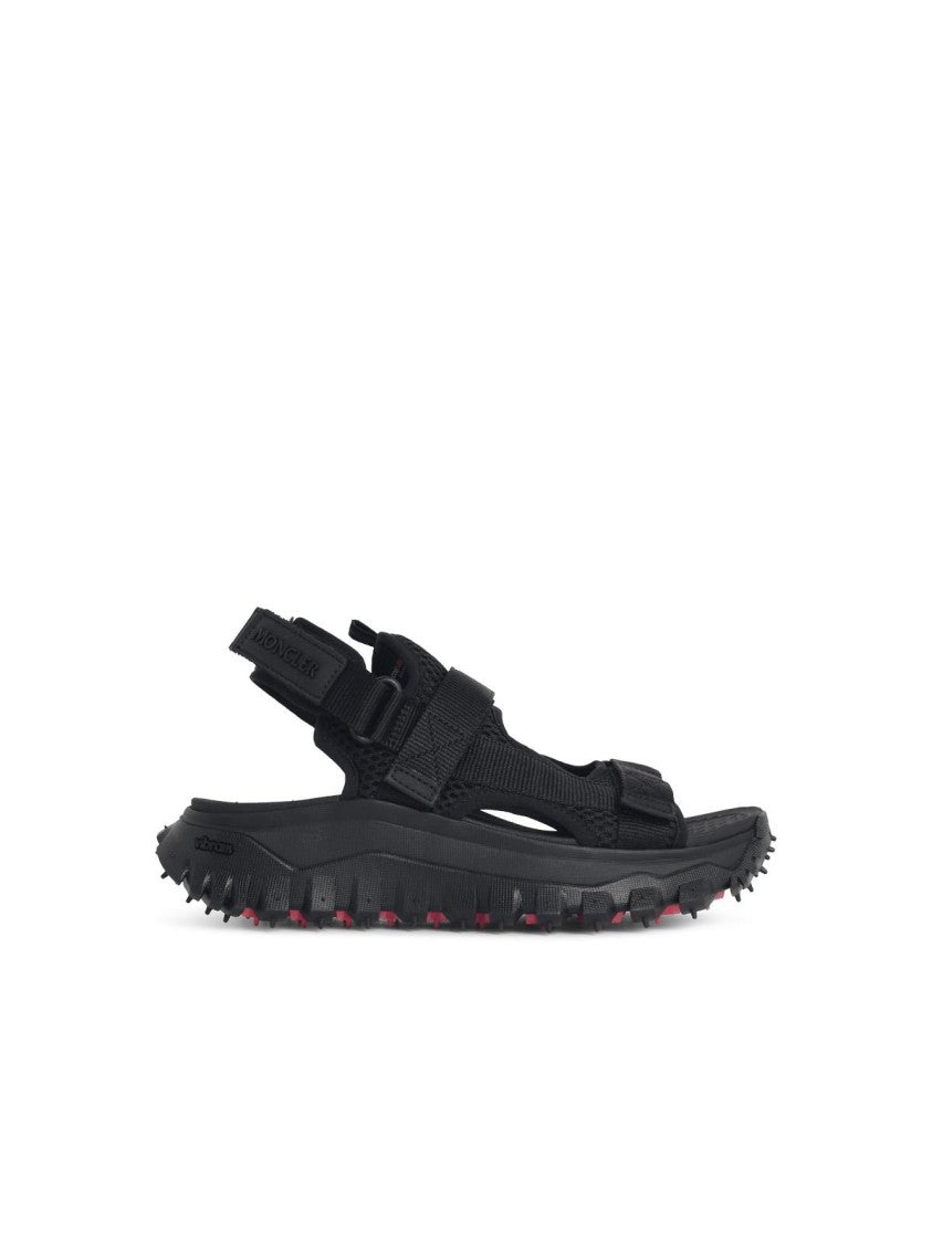 Moncler Trailgrip Vela' Black Polyamide Sandals