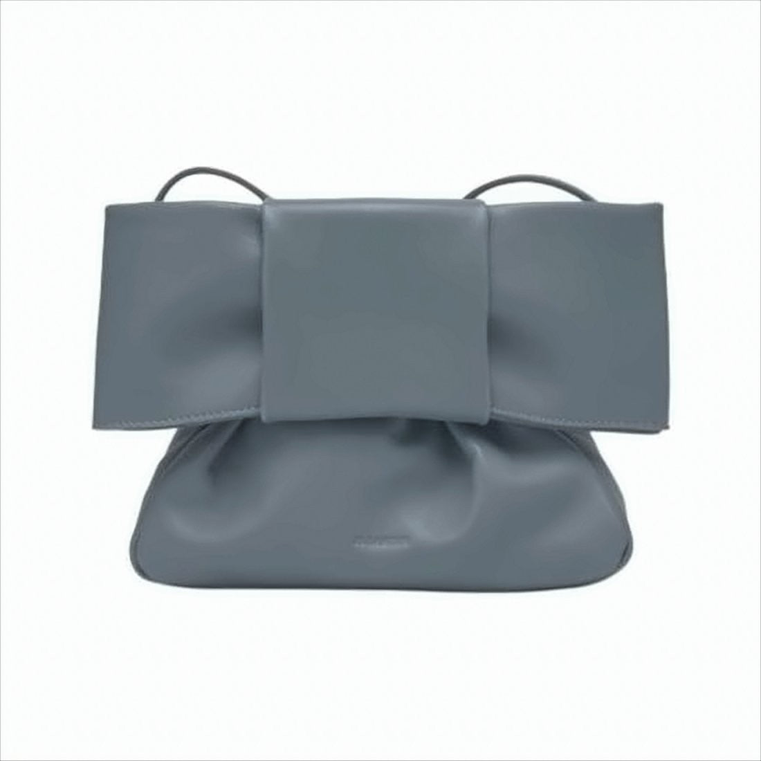 Jil Sander Structured Lambskin Leather Shoulder Bag