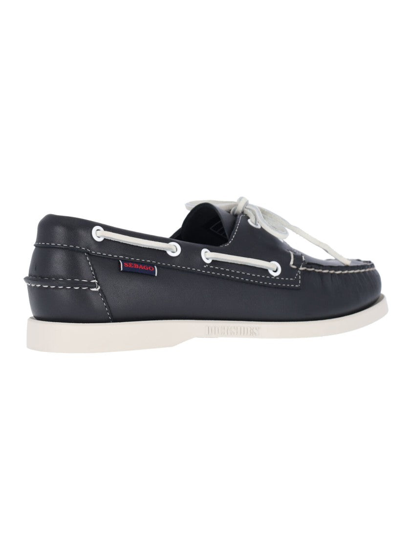 Sebago "Docksides Portland" Boat Shoes – Navy