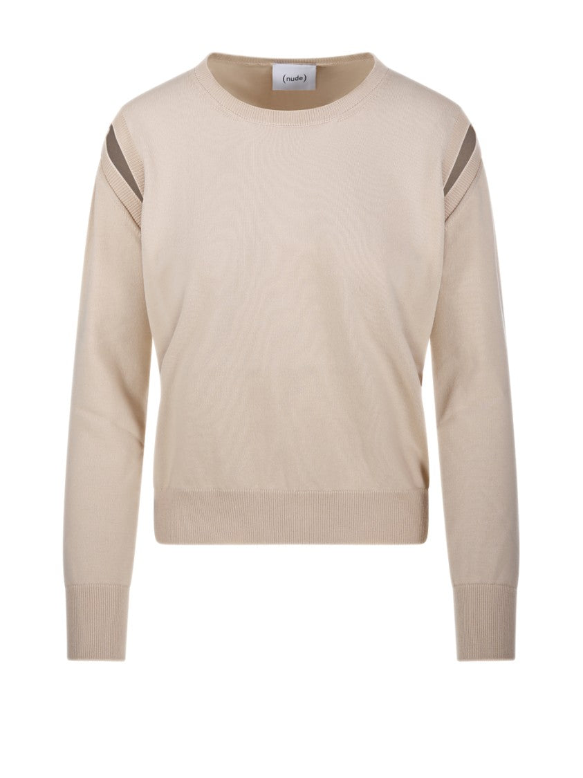 Nude Relaxed Fit Crew Neck Sweater